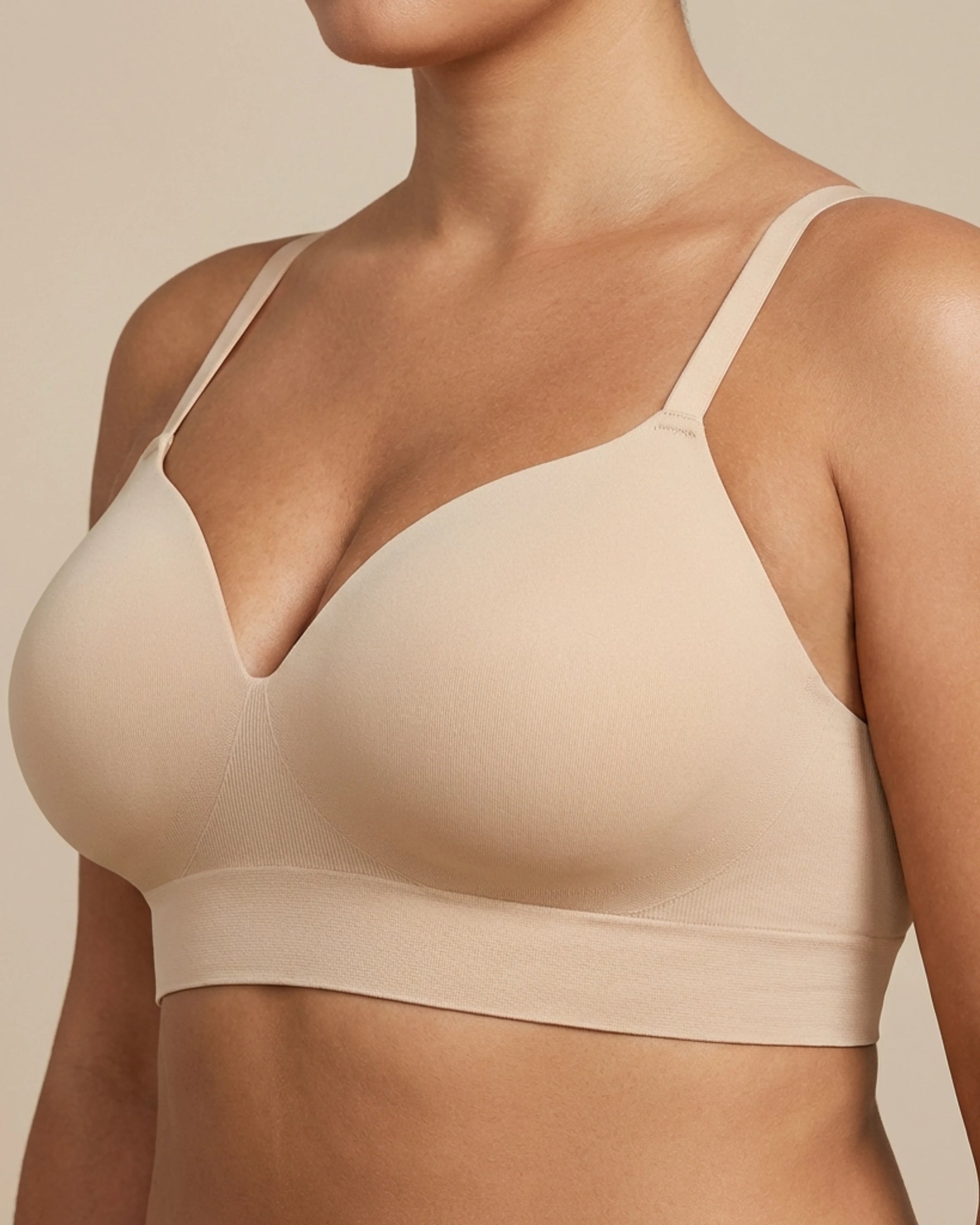 Novyre Luma Forma BH 2.0 — bügelloser Plus-Size-BH in Weiß
