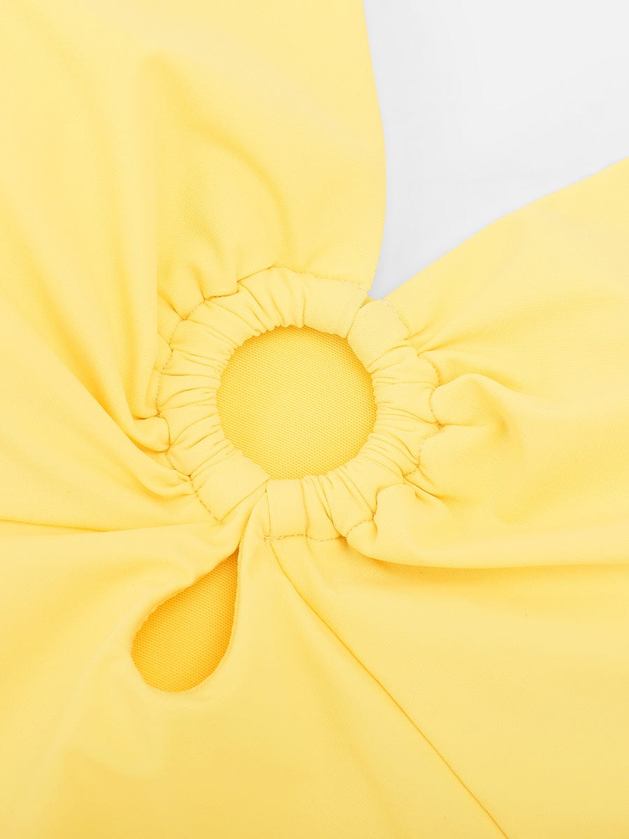 LumaShape Badeanzug — Detail von Rücken und Verschluss